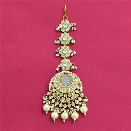 Kundan Moti Tikka With Victorian Plating