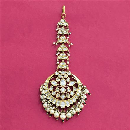 Kundan Moti Tikka With Victorian Plating