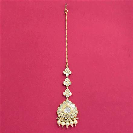 Kundan Meenakari Tikka With Carat Plating