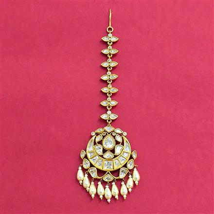 Kundan Moti Tikka With Victorian Plating