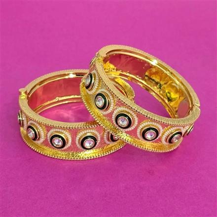 Antique Openable Bangles With Gold Plating