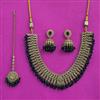 Antique Classic Necklace With Mehndi Plating