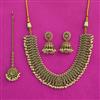Antique Classic Necklace With Mehndi Plating