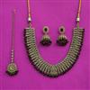 Antique Classic Necklace With Mehndi Plating