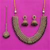 Antique Classic Necklace With Mehndi Plating
