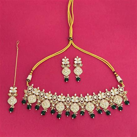 Kundan Choker Necklace With Carat Plating