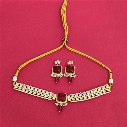 Kundan Choker Necklace With Carat Plating