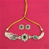 Kundan Choker Necklace With Mehndi Plating