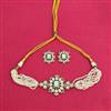 Kundan Choker Necklace With Mehndi Plating