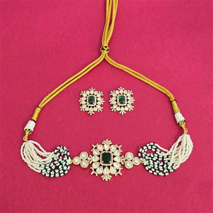Kundan Choker Necklace With Carat Plating