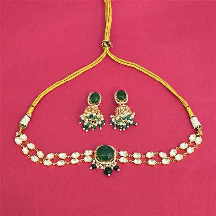 Kundan Choker Necklace With Carat Plating