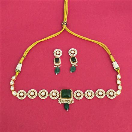 Kundan Choker Necklace With Carat Plating