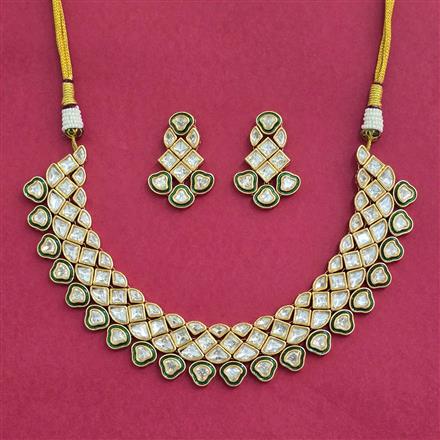 Kundan Meenakari Necklace With Carat Plating