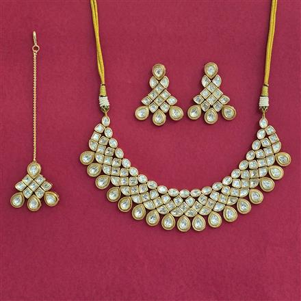 Kundan Meenakari Necklace With Carat Plating