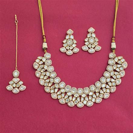 Kundan Meenakari Necklace With Carat Plating
