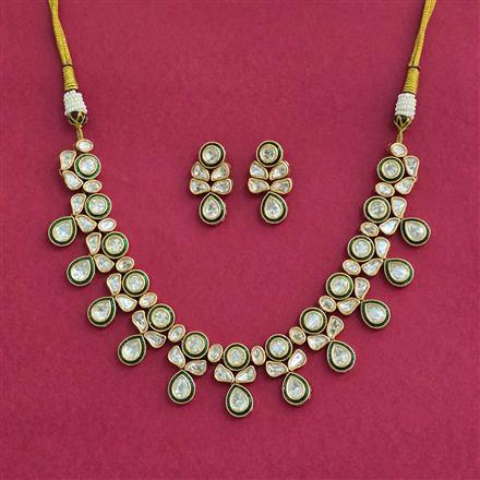 Kundan Meenakari Necklace With Carat Plating