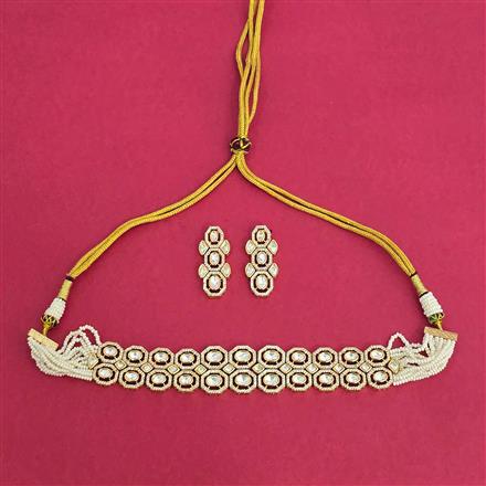 Kundan Choker Necklace With Carat Plating
