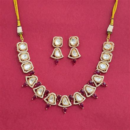 Kundan Classic Necklace With Carat Plating