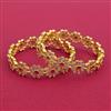 Cz Classic Bangles With Gold Plating