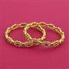 Cz Classic Bangles With Gold Plating