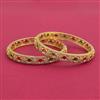 Cz Classic Bangles With Gold Plating
