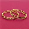 Cz Classic Bangles With Gold Plating