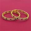 Cz Classic Bangles With Gold Plating