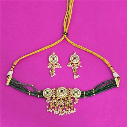 Antique Choker Necklace With Gold Plating