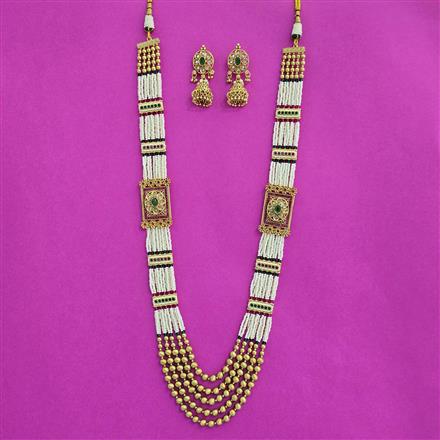 Antique Mala Necklace With Gold Plating