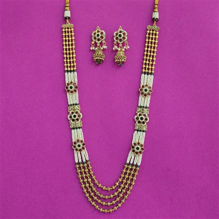 Antique Mala Necklace With Gold Plating