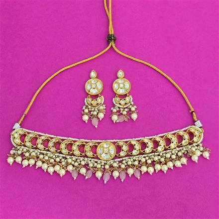 Kundan Choker Necklace With Gold Plating