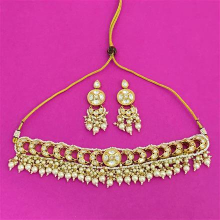 Kundan Choker Necklace With Gold Plating