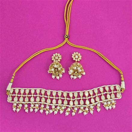Kundan Choker Necklace With Gold Plating