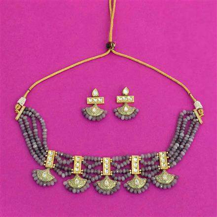 Kundan Meenakari Necklace With Gold Plating