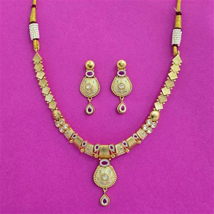 Antique Classic Necklace With Gold Plating