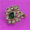 Antique Adjustable Ring With Mehndi Plating