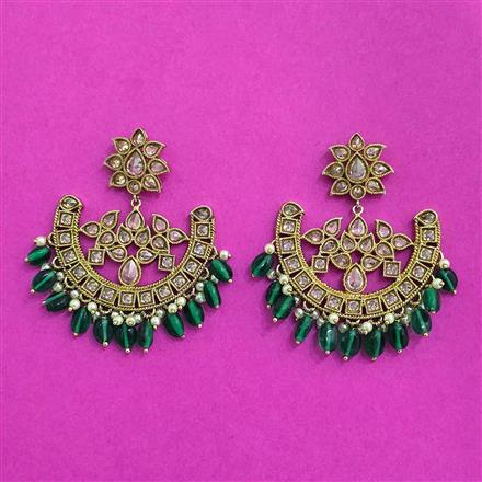 Antique Classic Earring With Mehndi Plating
