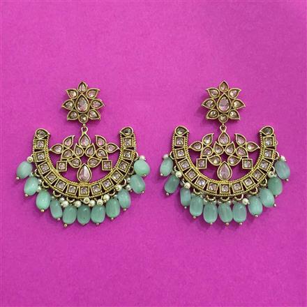 Antique Classic Earring With Mehndi Plating