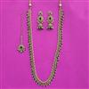 Antique Long Necklace With Mehndi Plating