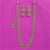 Antique Long Necklace With Mehndi Plating