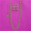 Antique Long Necklace With Mehndi Plating