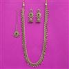 Antique Long Necklace With Mehndi Plating
