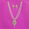 Cz Classic Pendant Set With 2 Tone Plating