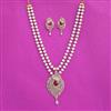 Cz Classic Pendant Set With 2 Tone Plating