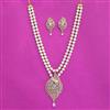 Cz Classic Pendant Set With 2 Tone Plating