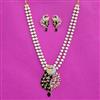 Cz Classic Pendant Set With 2 Tone Plating