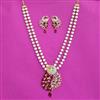 Cz Classic Pendant Set With 2 Tone Plating