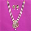 Cz Classic Pendant Set With 2 Tone Plating