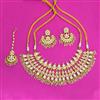Kundan Classic Necklace With Matte Gold Plating