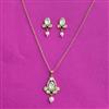 Antique Moti Pendant Set With Carat Plating